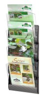 PAPERFLOW Wandprospekthalter Integral silber DIN A4 4...