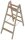 KRAUSE Stehleiter beidseitig STABILO natur 2x 4 Sprossen, H: 120,0 cm