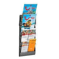 PAPERFLOW Wandprospekthalter Integral silber DIN A5, DIN...