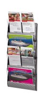 PAPERFLOW Wandprospekthalter Integral silber DIN A5, DIN...