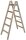KRAUSE Stehleiter beidseitig STABILO natur 2x 5 Sprossen, H: 147,0 cm