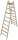 KRAUSE Stehleiter beidseitig STABILO natur 2x 9 Sprossen, H: 252,0 cm