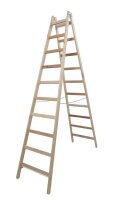 KRAUSE Stehleiter beidseitig STABILO natur 2x 10...
