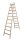 KRAUSE Stehleiter beidseitig STABILO natur 2x 10 Sprossen, H: 280,0 cm