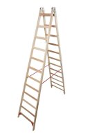 KRAUSE Stehleiter beidseitig STABILO natur 2x 12...