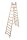 KRAUSE Stehleiter beidseitig STABILO natur 2x 12 Sprossen, H: 335,0 cm
