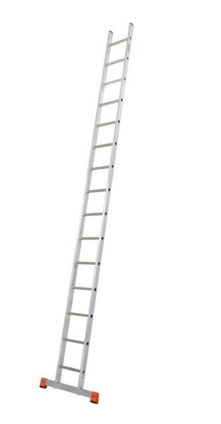 KRAUSE Anlegeleiter MONTO Sibilo silber 15 Sprossen, H: 440,0 cm