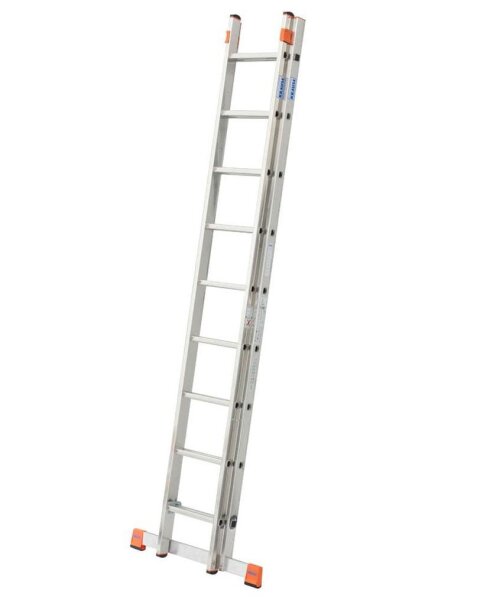 KRAUSE Schiebeleiter MONTO Fabilo silber 18 Sprossen, H: 270,0 cm