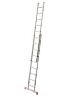 KRAUSE Schiebeleiter MONTO Fabilo silber 18 Sprossen, H:...