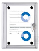 Showdown® Displays Schaukasten Economy XS silber 1x...