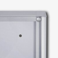 Showdown® Displays Schaukasten Economy XS silber 1x DIN A4 27,1 x 2,6 x 35,0 cm, 1 St.