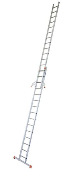 KRAUSE Schiebeleiter MONTO Fabilo silber 30 Sprossen, H: 440,0 cm