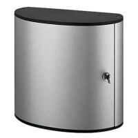 DURABLE Schlüsselkasten alu, schwarz mit 72 Haken,...