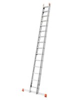KRAUSE Schiebeleiter MONTO Robilo silber 30 Sprossen, H:...
