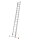KRAUSE Schiebeleiter MONTO Robilo silber 30 Sprossen, H: 440,0 cm