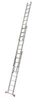 KRAUSE Vielzweckleiter MONTO Tribilo silber 3x 9 Sprossen, H: 270,0 cm