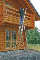 KRAUSE Vielzweckleiter MONTO Tribilo silber 3x 9 Sprossen, H: 270,0 cm