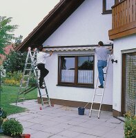 KRAUSE Vielzweckleiter MONTO Tribilo silber 3x 9 Sprossen, H: 270,0 cm