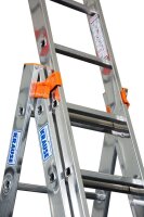 KRAUSE Vielzweckleiter MONTO Tribilo silber 3x 9 Sprossen, H: 270,0 cm