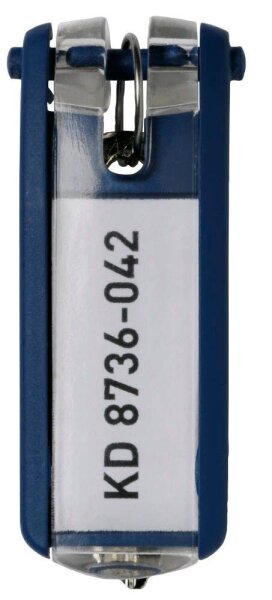 DURABLE Schlüsselanhänger KEY CLIP blau, 6 St.