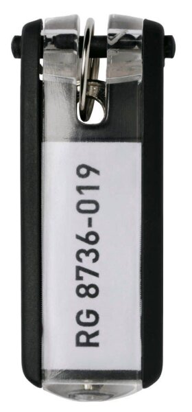 DURABLE Schlüsselanhänger KEY CLIP schwarz, 6 St.
