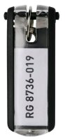 DURABLE Schlüsselanhänger KEY CLIP schwarz, 6 St.