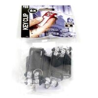 DURABLE Schlüsselanhänger KEY CLIP schwarz, 6 St.