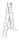 KRAUSE Vielzweckleiter MONTO Tribilo silber 3x 12 Sprossen, H: 356,0 cm