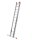 KRAUSE Vielzweckleiter MONTO Tribilo silber 3x 12 Sprossen, H: 356,0 cm