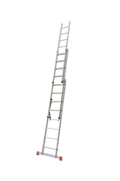 KRAUSE Vielzweckleiter MONTO Tribilo silber 3x 8 Sprossen, H: 245,0 cm