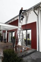 KRAUSE Vielzweckleiter MONTO Tribilo silber 3x 8 Sprossen, H: 245,0 cm