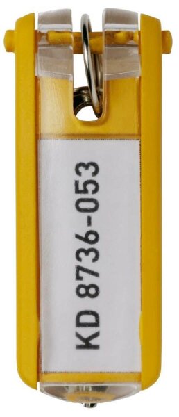 DURABLE Schlüsselanhänger KEY CLIP gelb, 6 St.
