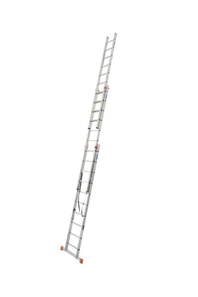 KRAUSE Vielzweckleiter MONTO Tribilo silber 3x 10 Sprossen, H: 300,0 cm