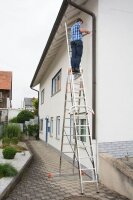 KRAUSE Vielzweckleiter MONTO Tribilo silber 3x 12 Sprossen, H: 355,0 cm