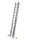 KRAUSE Vielzweckleiter MONTO Tribilo silber 3x 12 Sprossen, H: 355,0 cm