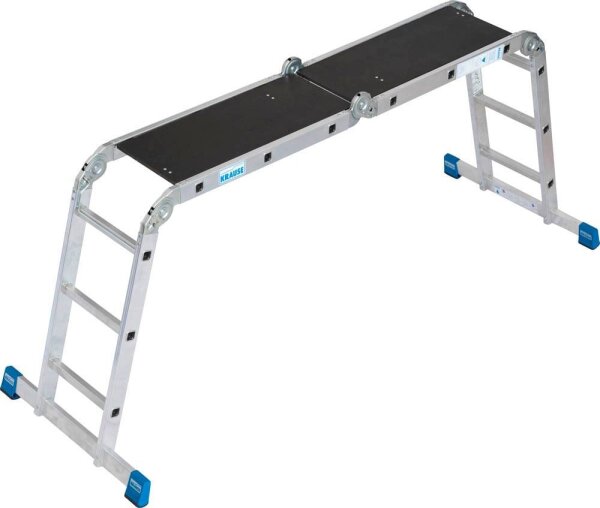 KRAUSE Gelenkleiter STABILO silber 12 Sprossen, H: 100,0 cm