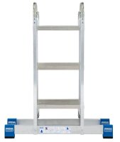 KRAUSE Gelenkleiter STABILO silber 12 Sprossen, H: 100,0 cm
