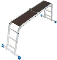 KRAUSE Gelenkleiter STABILO silber 12 Sprossen, H: 100,0 cm