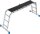 KRAUSE Gelenkleiter STABILO silber 12 Sprossen, H: 100,0 cm