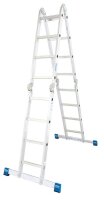 KRAUSE Gelenkleiter STABILO silber 16 Sprossen, H: 130,0 cm