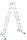 KRAUSE Gelenkleiter STABILO silber 16 Sprossen, H: 130,0 cm
