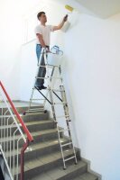 KRAUSE Vielzweckleiter CORDA silber 3x 6 Sprossen, H: 168,0 cm