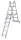 KRAUSE Vielzweckleiter CORDA silber 3x 6 Sprossen, H: 168,0 cm