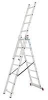 KRAUSE Vielzweckleiter CORDA silber 3x 7 Sprossen, H:...