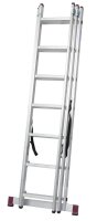 KRAUSE Vielzweckleiter CORDA silber 3x 7 Sprossen, H: 200,0 cm