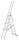 KRAUSE Vielzweckleiter CORDA silber 3x 7 Sprossen, H: 200,0 cm