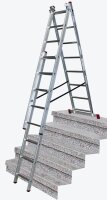 KRAUSE Vielzweckleiter CORDA silber 3x 8 Sprossen, H:...