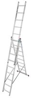 KRAUSE Vielzweckleiter CORDA silber 3x 9 Sprossen, H:...