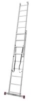 KRAUSE Vielzweckleiter CORDA silber 3x 9 Sprossen, H: 255,0 cm