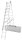 KRAUSE Vielzweckleiter CORDA silber 3x 9 Sprossen, H: 255,0 cm
